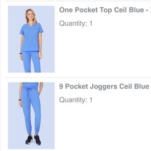 Mandala XL scrub set ceil blue